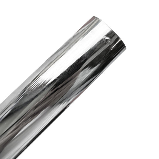 piede in metallo cromato diametro 4,2 cm altezza 15 cm, accessori per personalizzare mobili da interno