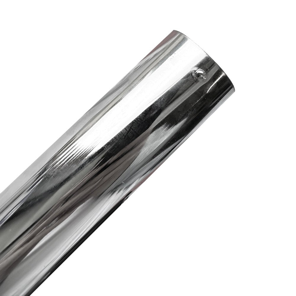 piede in metallo cromato diametro 4,2 cm altezza 10 cm, accessori per personalizzare mobili da interno