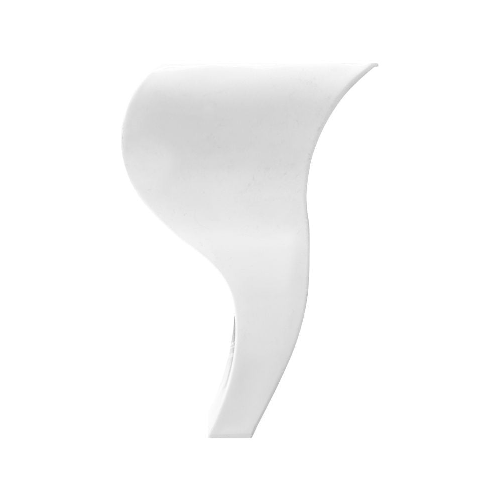 piede in plastica colore bianco 9.5x20 h cm., accessori per personalizzare mobili da interno