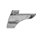 piede in plastica colore cromo 16.5x16.5x8h cm., accessori per personalizzare mobili da interno