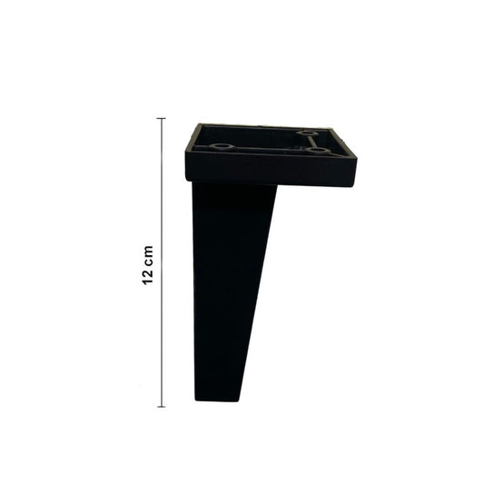 piede per mobile nero 12 h y834ne, piedi per mobili visti frontalmente