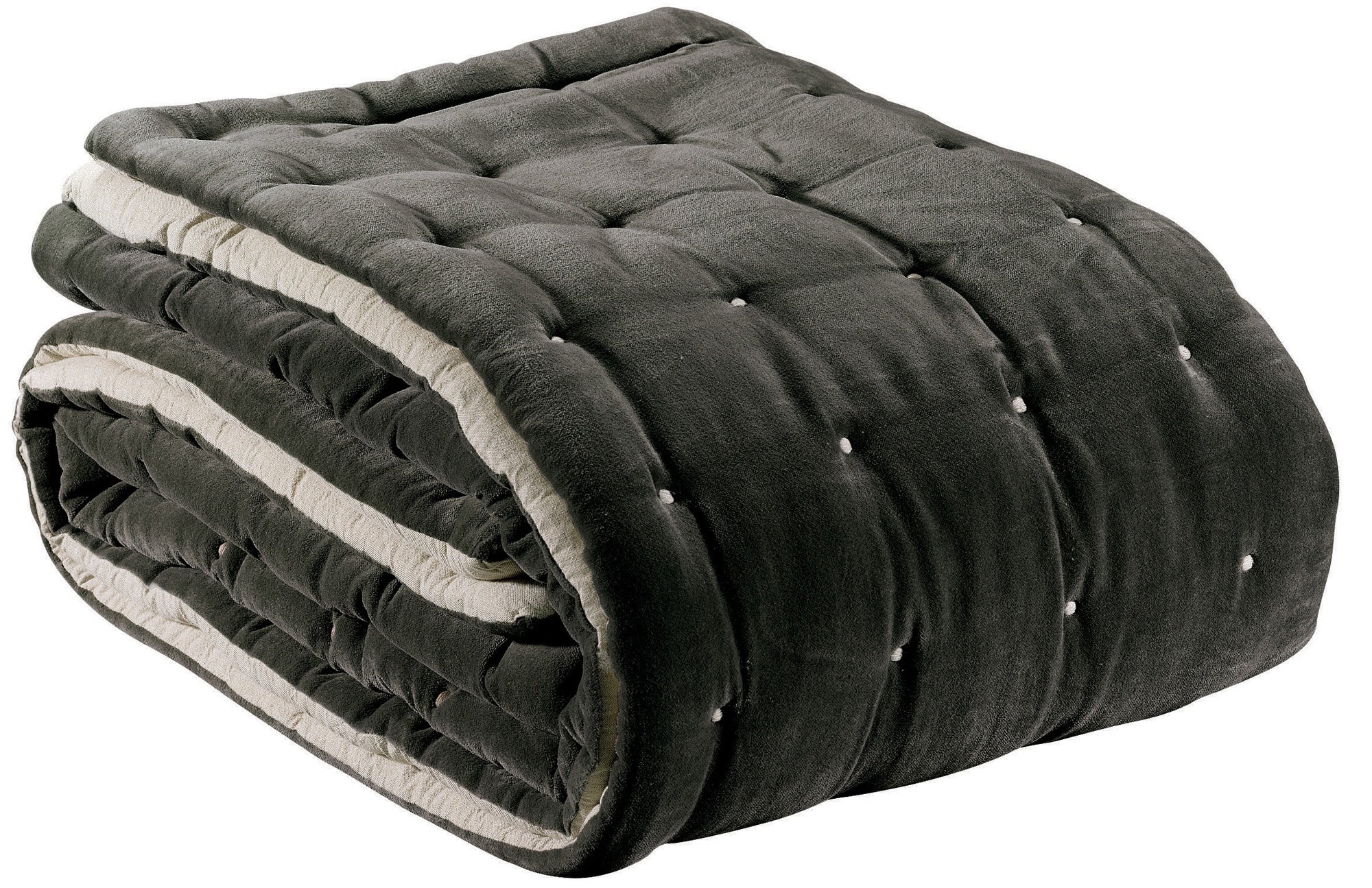 piumino elise tonnerre, colore tonnerre, taglia 160 x 160. vista frontale del piumino su sfondo bianco, perfetto per...