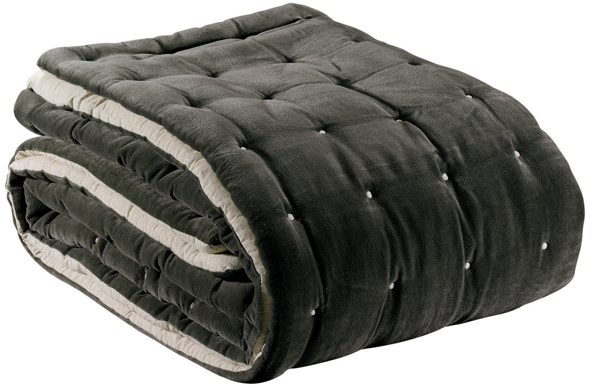 piumino elise tonnerre, colore tonnerre, taglia 160 x 160. vista frontale del piumino su sfondo bianco, perfetto per...