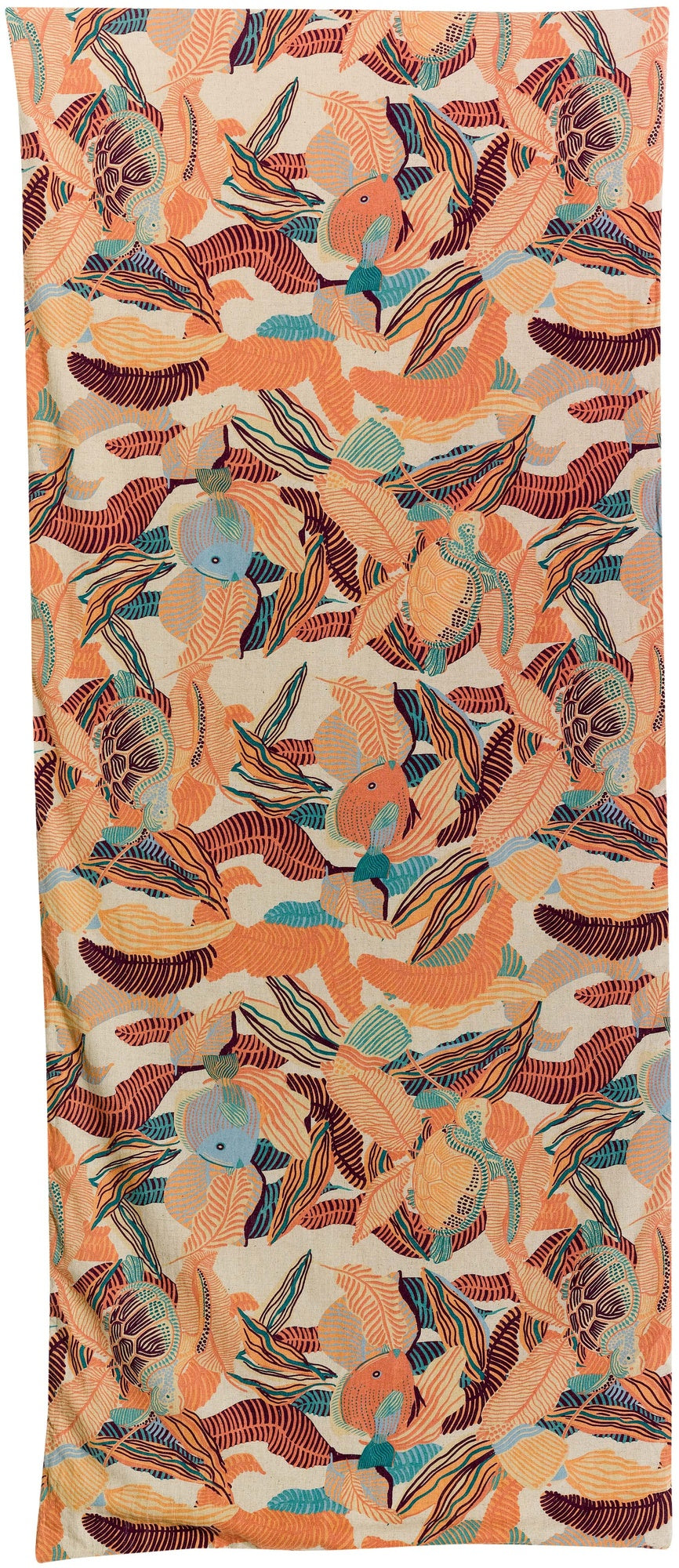 piumone stampato dori papaya, colore papaya, taglia 85 x 200. copertura da letto ideale per l’inverno, unisce comfort e...