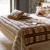 piumino stampato taho rame, colore rame, taglia 85 x 200. imbottitura adatta alla stagione fredda, trattiene il calore in...