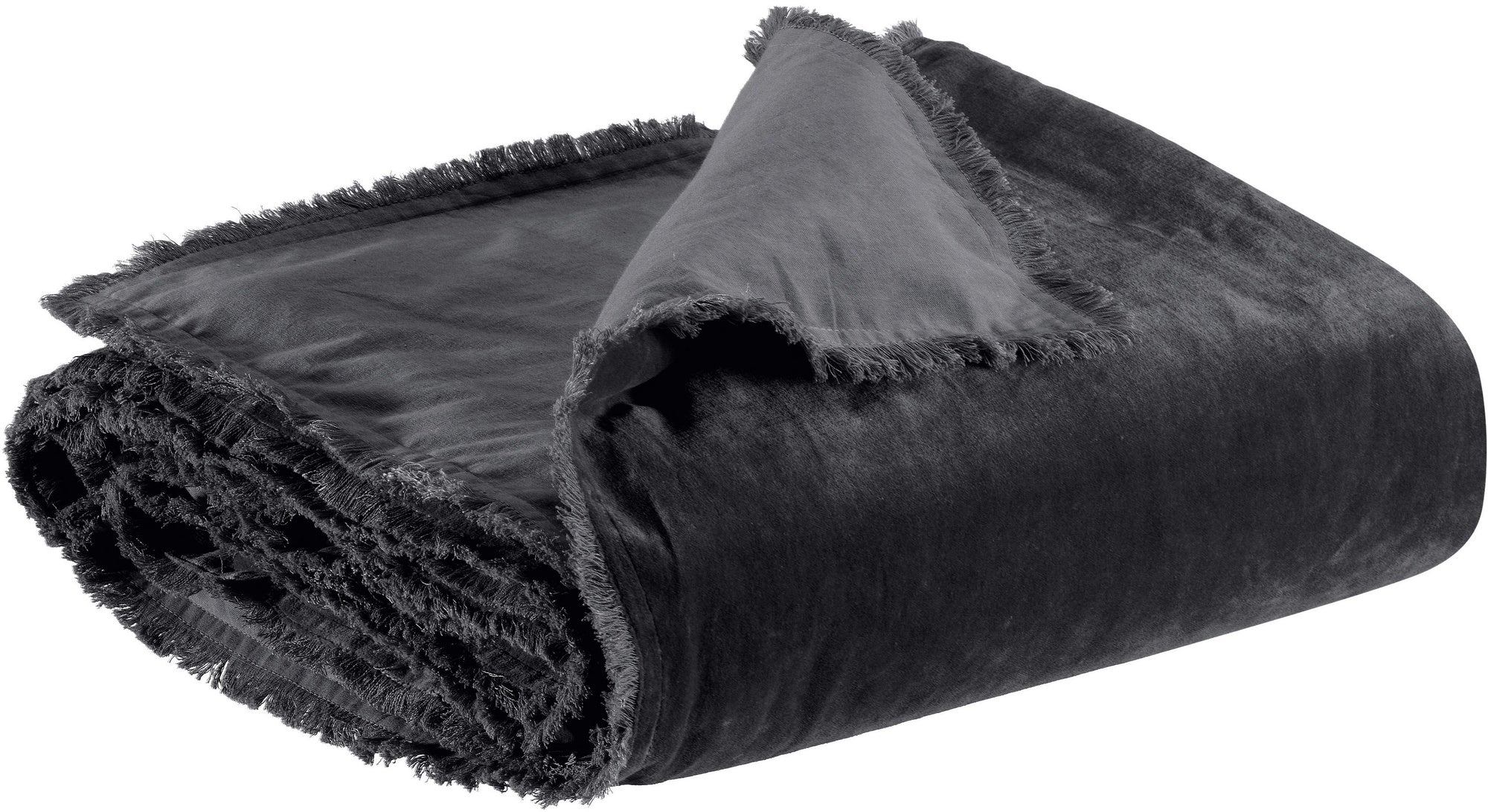 piumino tinta unita fara caviale, colore caviale, taglia 85 x 200. vista frontale del piumino su sfondo bianco, perfetto per...