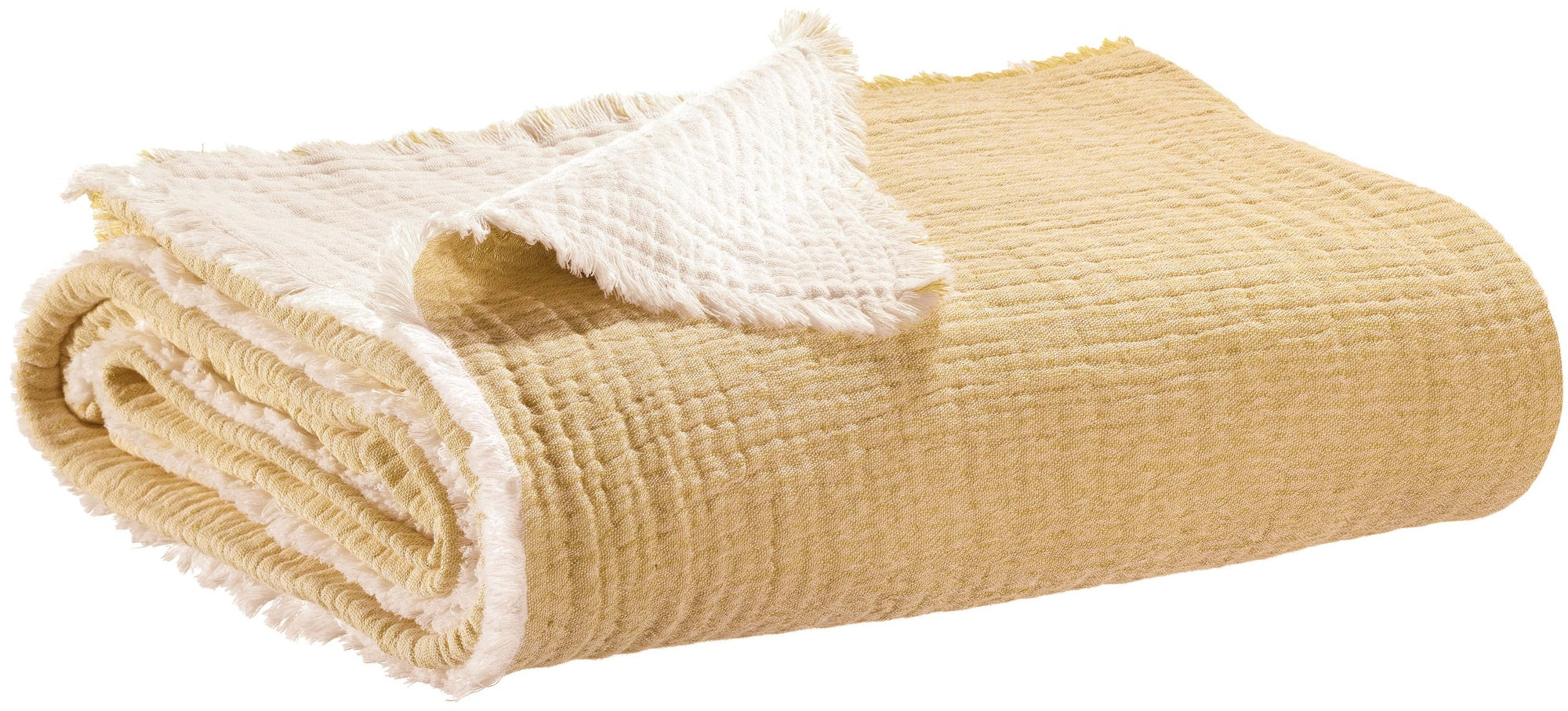 plaid emilio prugna mirabelle, colore prugna mirabelle, taglia 180 x 260. plaid piegato in vista frontale su fondo bianco,...