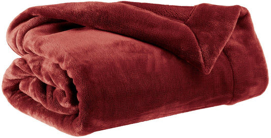 plaid tender geranio, colore geranio, taglia 150 x 200. plaid piegato in vista frontale su fondo bianco, perfetto per... 2000