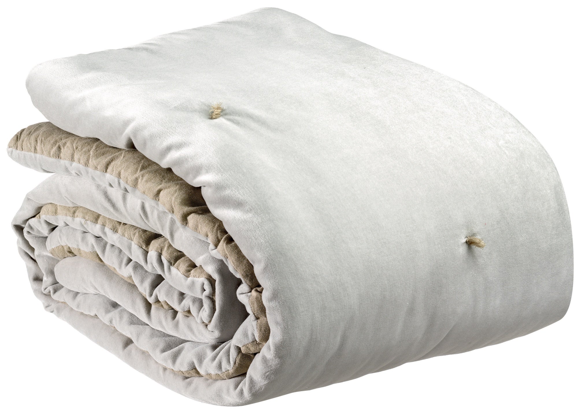 plaid a nodi elise perla, colore perla, taglia 140 x 200. plaid piegato in vista frontale su fondo bianco, perfetto per...