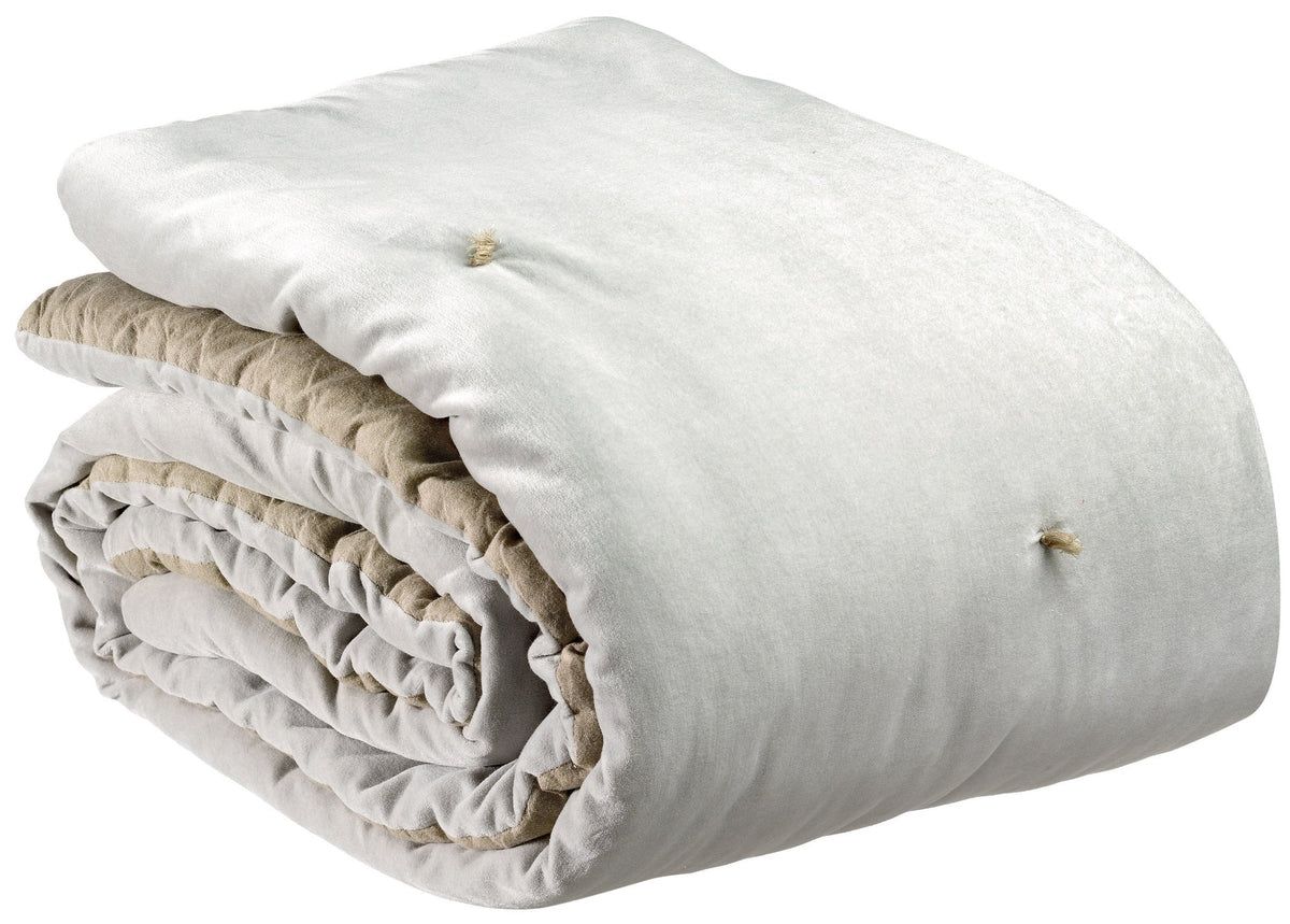 plaid a nodi elise perla, colore perla, taglia 140 x 200. plaid piegato in vista frontale su fondo bianco, perfetto per...