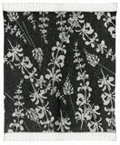 plaid riciclato gini carbone, colore carbone, taglia 127 x 160. plaid piegato in vista frontale su fondo bianco, perfetto...