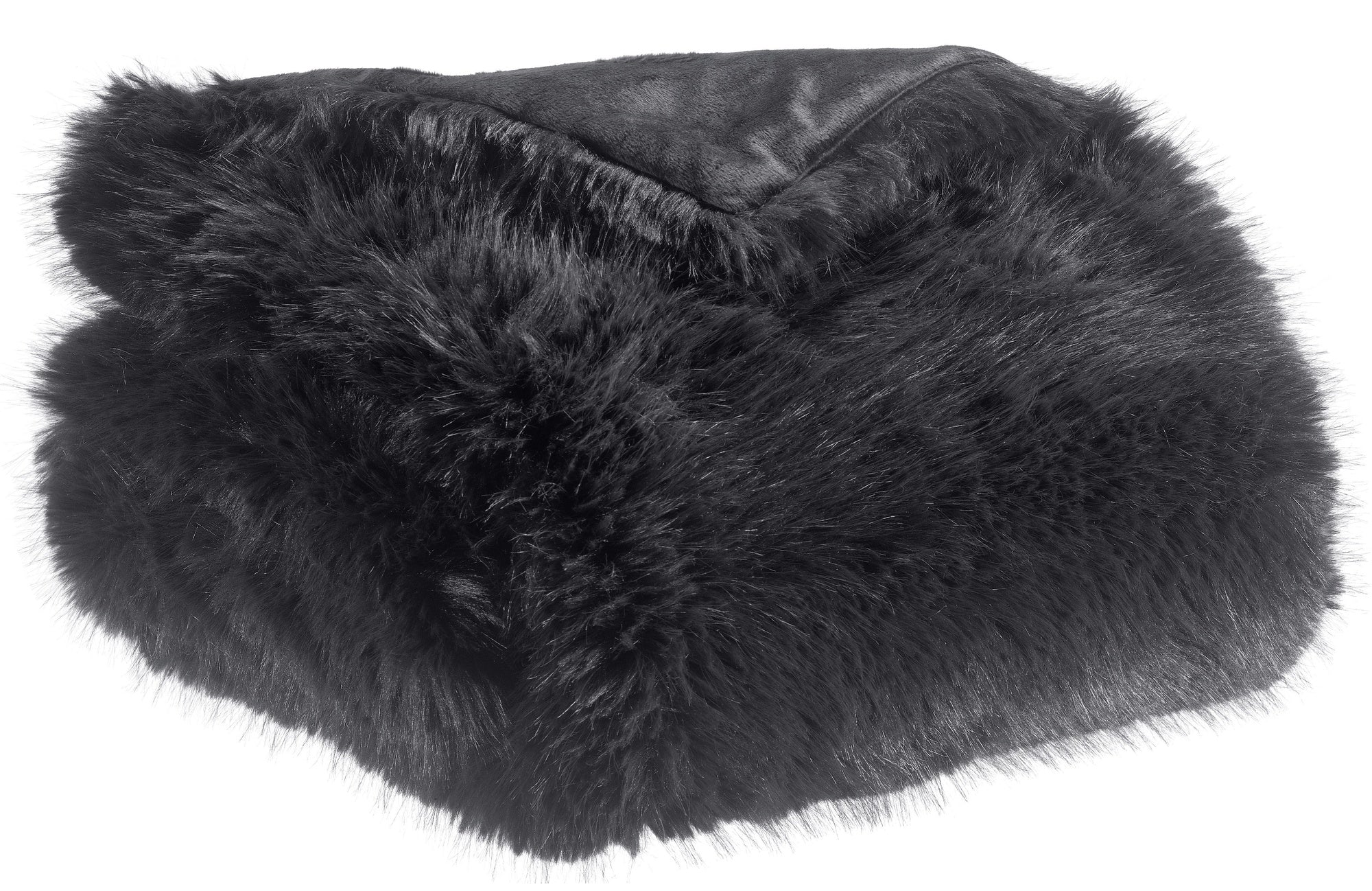 plaid riciclato nolan caviale, colore caviale, taglia 130 x 170. plaid piegato in vista frontale su fondo bianco, perfetto...