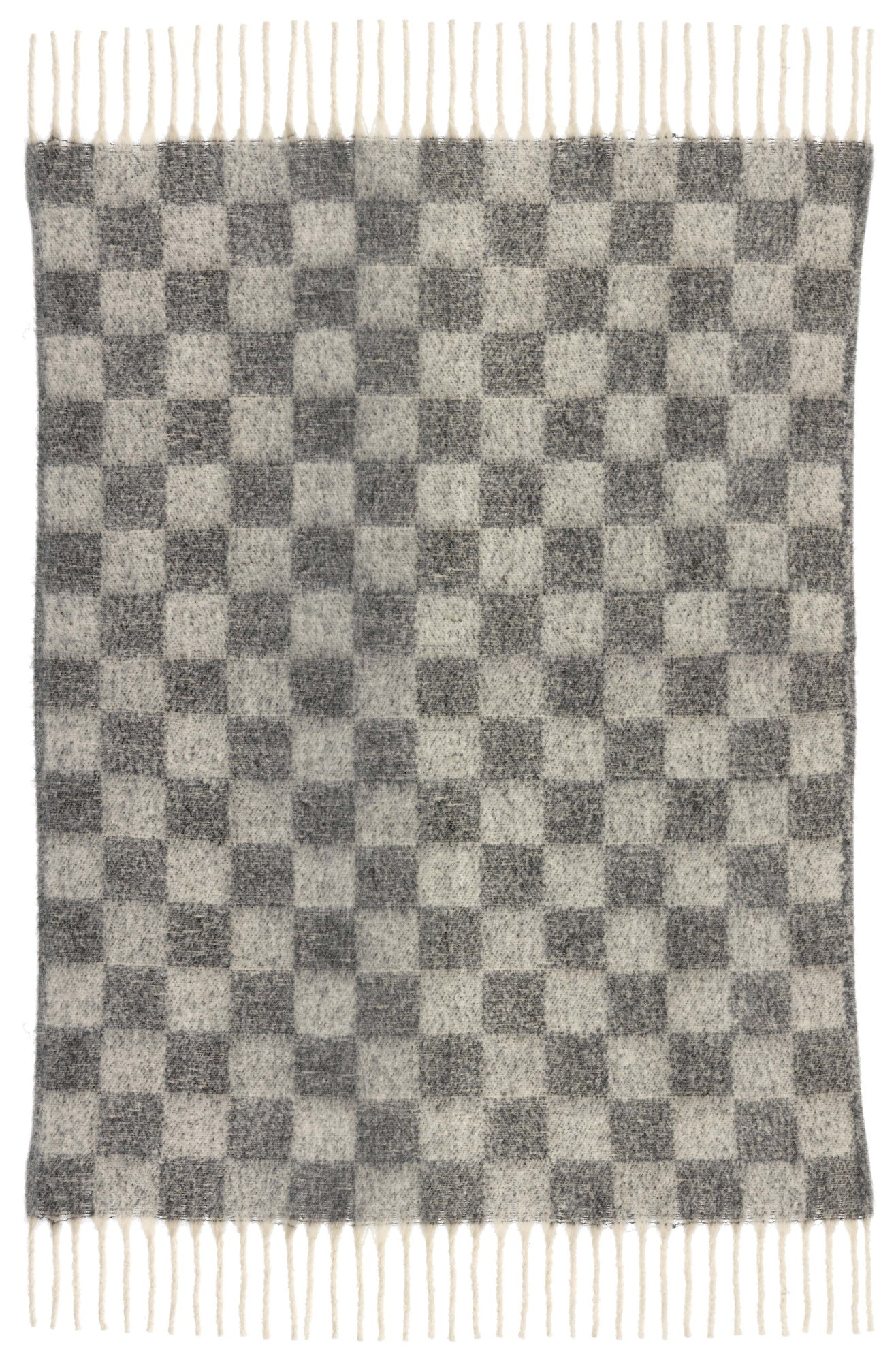 plaid riciclato a scacchi isabel ardesia, colore ardesia, taglia 130 x 160. coperta plaid soffice e calda, ideale per...