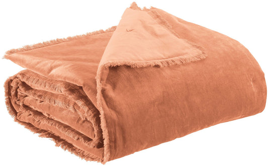 plaid tinta unita fara dragée, colore dragée, taglia 135 x 200. plaid piegato in vista frontale su fondo bianco, perfetto... 2000