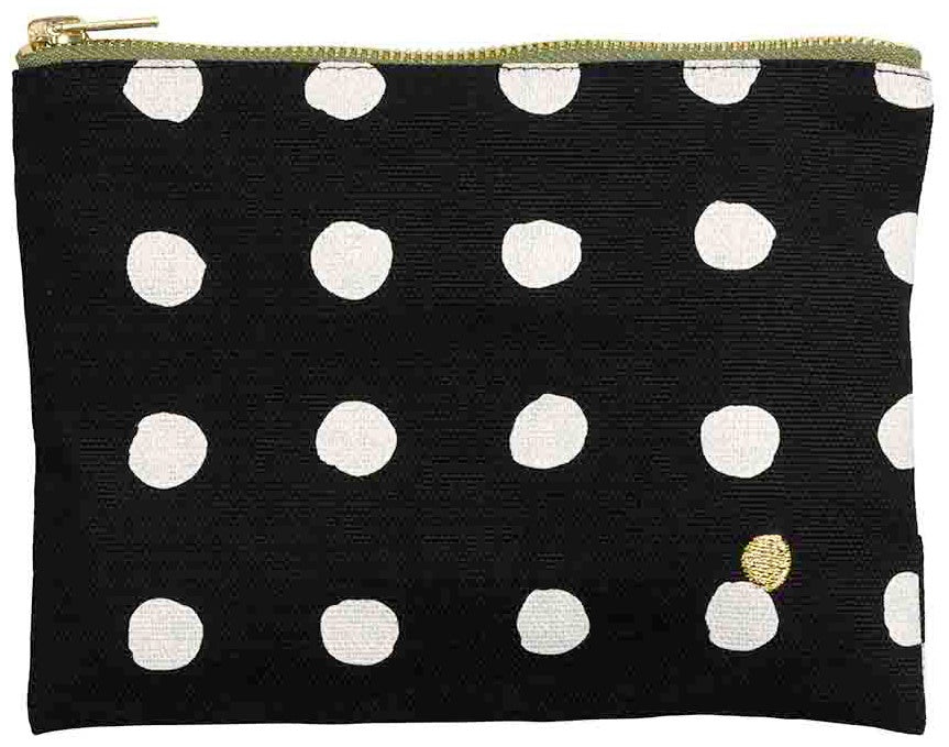 pochette mia caviale, colore caviale, taglia 14 x 19 x 1. dettaglio del prodotto da bagno