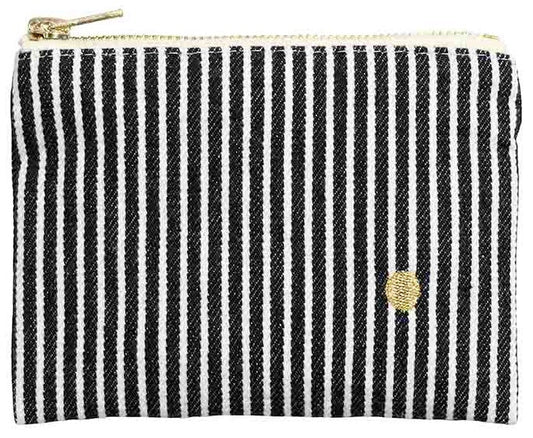 pochette basile caviale, colore caviale, taglia 11 x 14 x 1. dettaglio del prodotto da bagno