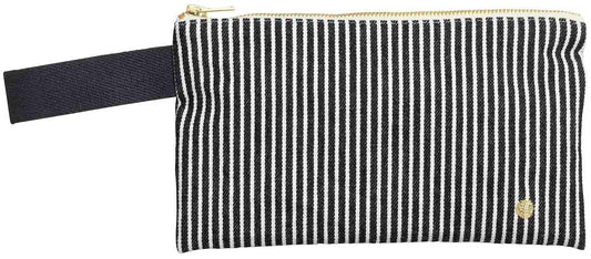 pochette con manico basile caviale, colore caviale, taglia 14 x 24. dettaglio del prodotto da bagno 1496