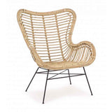 poltrona casilda in rattan, poltrona outdoor con struttura resistente alle intemperie