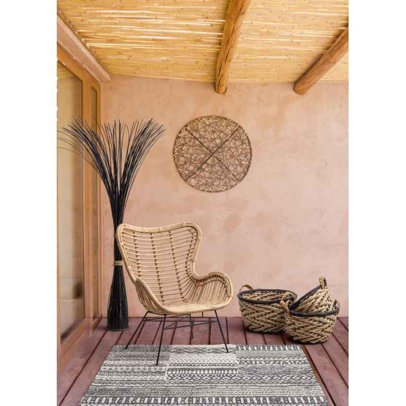poltrona casilda in rattan, design ergonomico ideale per l’arredo esterno