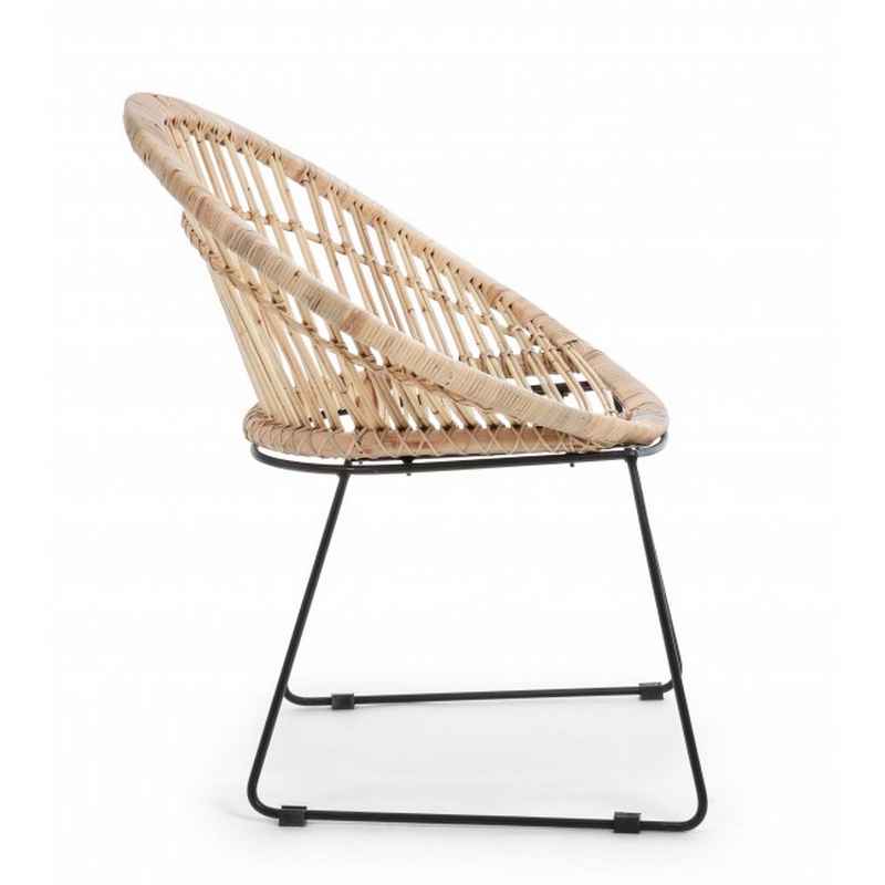 poltroncina cayes naturale, perfetta per rilassarsi all’aperto con stile e comfort