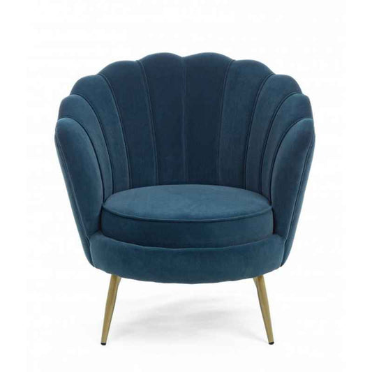 poltrona giliola blu pavone, vista ambientata in soggiorno o angolo lettura