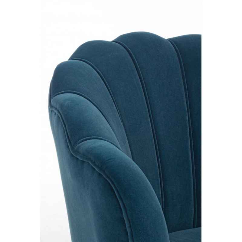 poltrona giliola blu pavone, ideale per creare un angolo relax in casa
