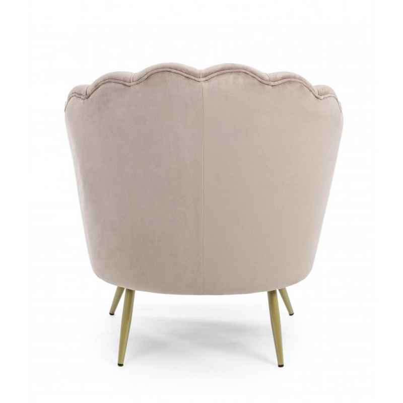 poltrona giliola grigio chiaro, dettaglio del rivestimento in tessuto o velluto