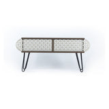 porta tv illia noce 106x30x48h mt190111, supporto stabile per TV di grandi dimensioni