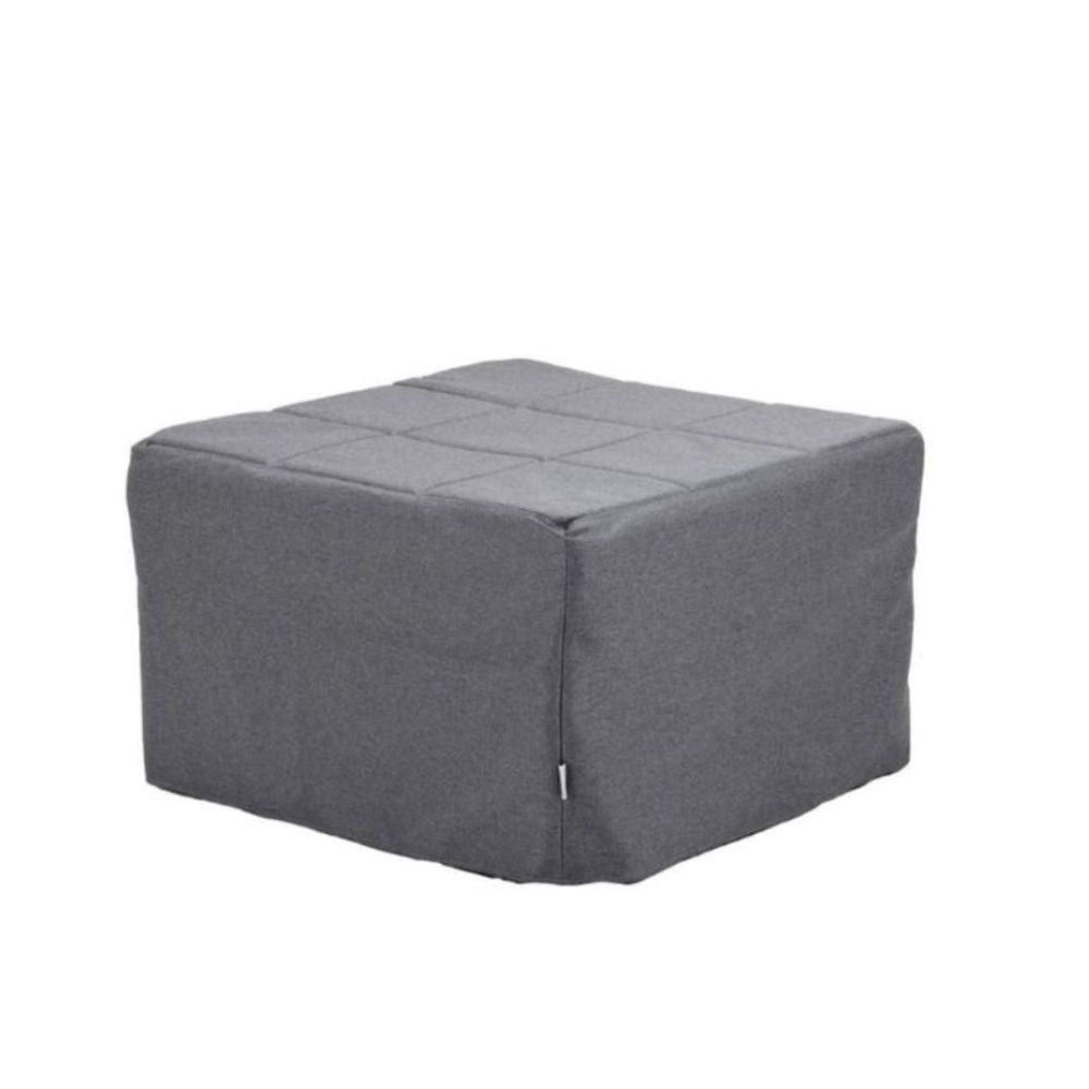 pouf letto singolo pieghevole vega tessuto colore grigio, complemento d’arredo ideale per soggiorno o camera