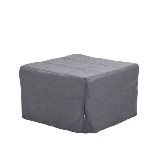 pouf letto singolo pieghevole vega tessuto colore grigio, complemento d’arredo ideale per soggiorno o camera