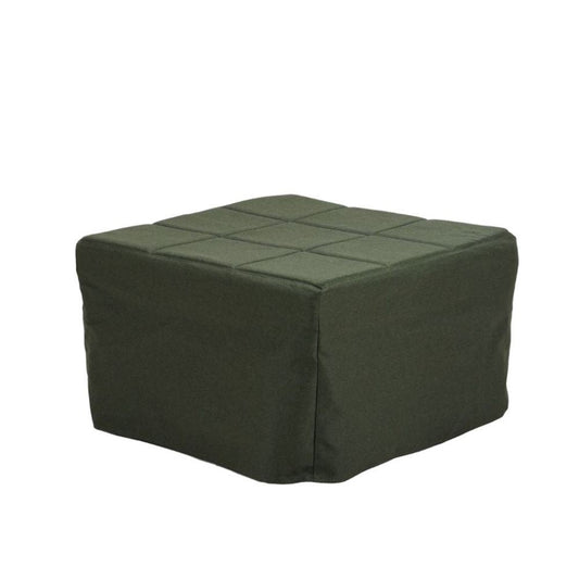 pouf letto singolo pieghevole vega tessuto colore verde scuro, complemento d’arredo ideale per soggiorno o camera