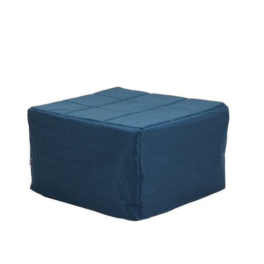 pouf letto singolo pieghevole vega tessuto colore blu, complemento d’arredo ideale per soggiorno o camera