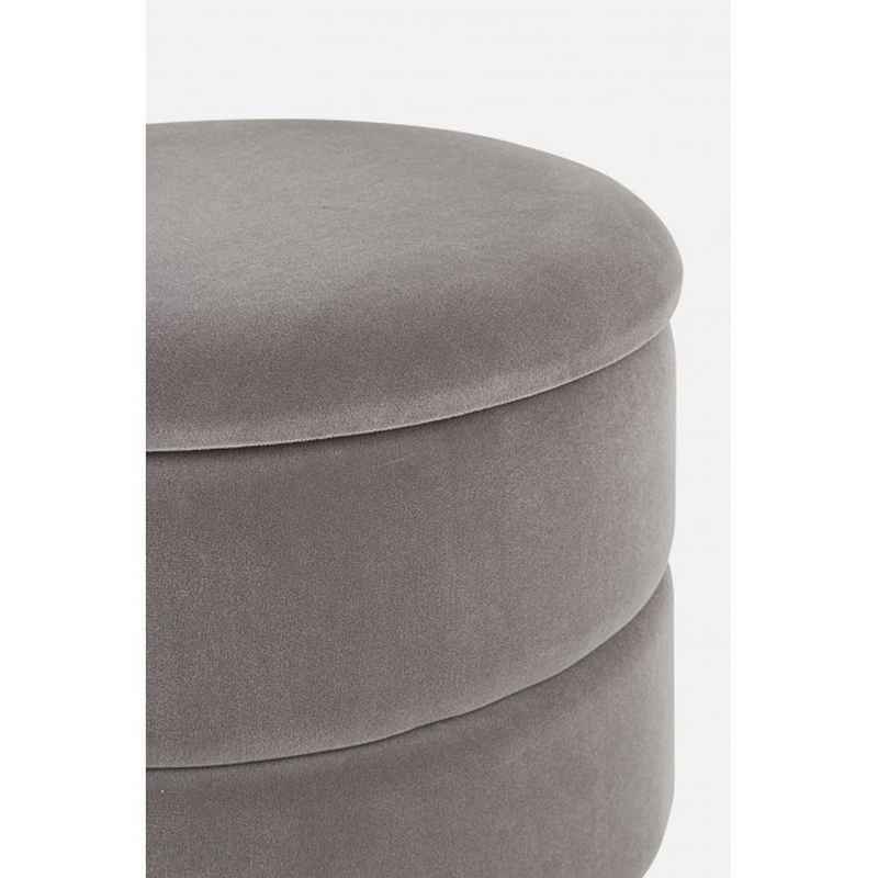 pouf contenitore pavlina grigio scuro, complemento d’arredo ideale per soggiorno o camera