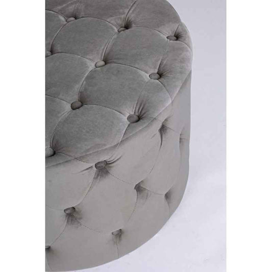 pouf lorella grigio, complemento d’arredo ideale per soggiorno o camera