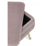 Panca singola contenitore PAVLINA mauve 50X35X42 cm