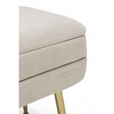 Panca singola contenitore PAVLINA beige 50X35X42 cm
