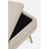 Panca contenitore PAVLINA beige 80X38X42 cm