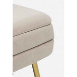 Panca contenitore PAVLINA beige 80X38X42 cm