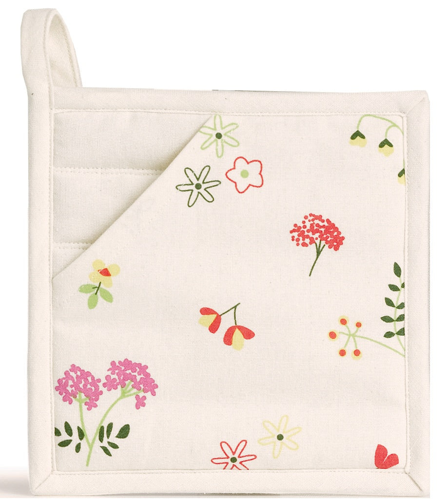 guanto da forno 2 in 1 riciclato gardenia ecru, colore ecru, taglia 20 x 20. presina da cucina su sfondo neutro per una visione chiara del prodotto