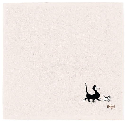 quadrato spugna dubout avorio, colore avorio, taglia 50 x 50. dettaglio del prodotto da bagno 1181