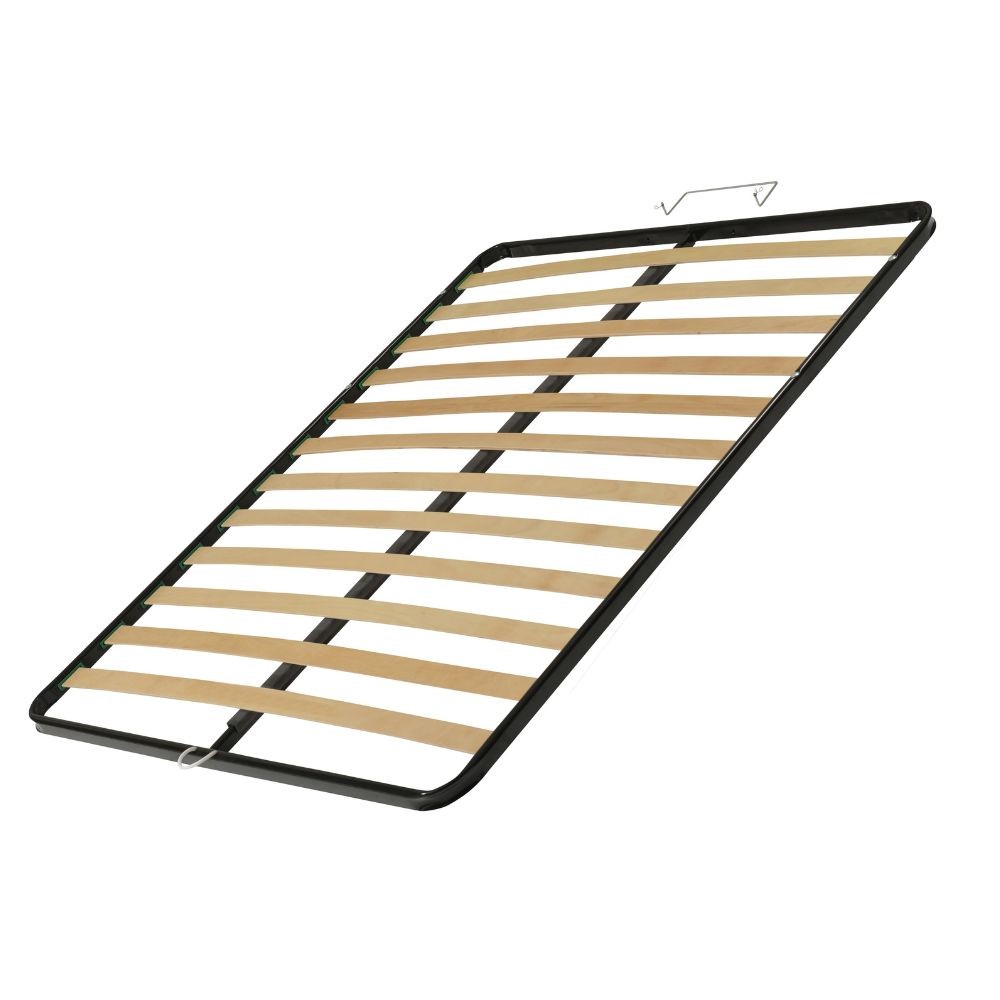 rete una piazza e mezza a doghe per letto contenitore 170rete120x190, rete letto 120x190 una piazza e mezza vista frontalmente