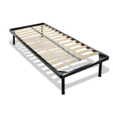 rete singola flexa 90x200 cm. con piedi, rete letto in misura speciale vista frontalmente