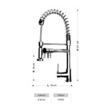 miscelatore helsinki, rubinetto visto frontalmente