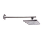 soffione da parete linear, rubinetto visto frontalmente