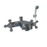 rubinetto vasca lecce barocco cromo, rubinetto visto frontalmente