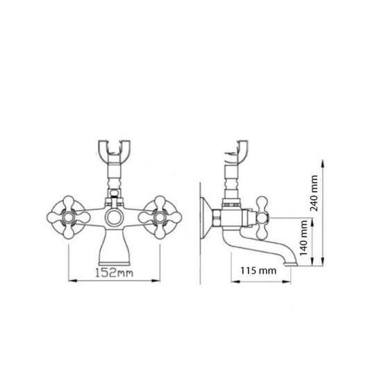 miscelatore lecce classic con doccetta cromo, accessorio per cucina o bagno moderno
