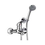miscelatore vasca da bagno paini 44cr105 con doccia, rubinetto visto frontalmente