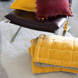 camino da letto tinta unita elise mais, colore mais, taglia 90 x 240. perfetto per arricchire la zona notte con un elemento tessile decorativo