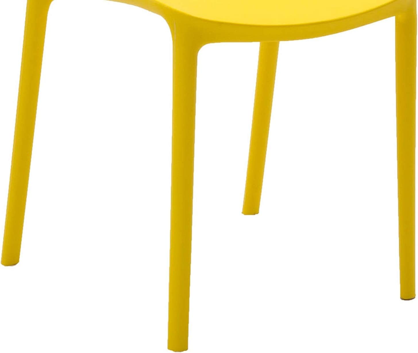 set di 4 sedie fuerteventura in polipropilene gialle, ideale per arredare con stile il tuo spazio outdoor