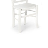 Set di 2 sedie TIBURTINA in legno massello bianco